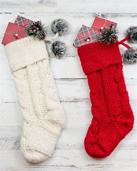 classic free christmas stocking knitting pattern|christmas knitting patterns free download.